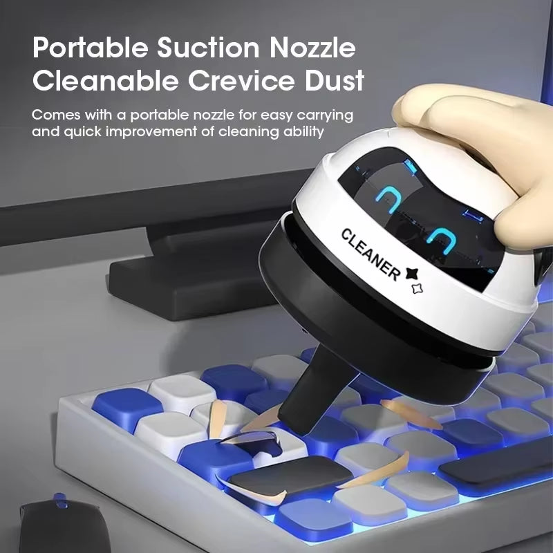 Vacuum Cleaner Desktop Mini Rechargeable Cleaner Rubber Shavings Keyboard Cleaner Portable Automatic Dust Extractor