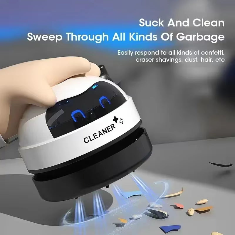 Vacuum Cleaner Desktop Mini Rechargeable Cleaner Rubber Shavings Keyboard Cleaner Portable Automatic Dust Extractor