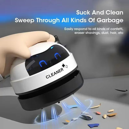 Vacuum Cleaner Desktop Mini Rechargeable Cleaner Rubber Shavings Keyboard Cleaner Portable Automatic Dust Extractor