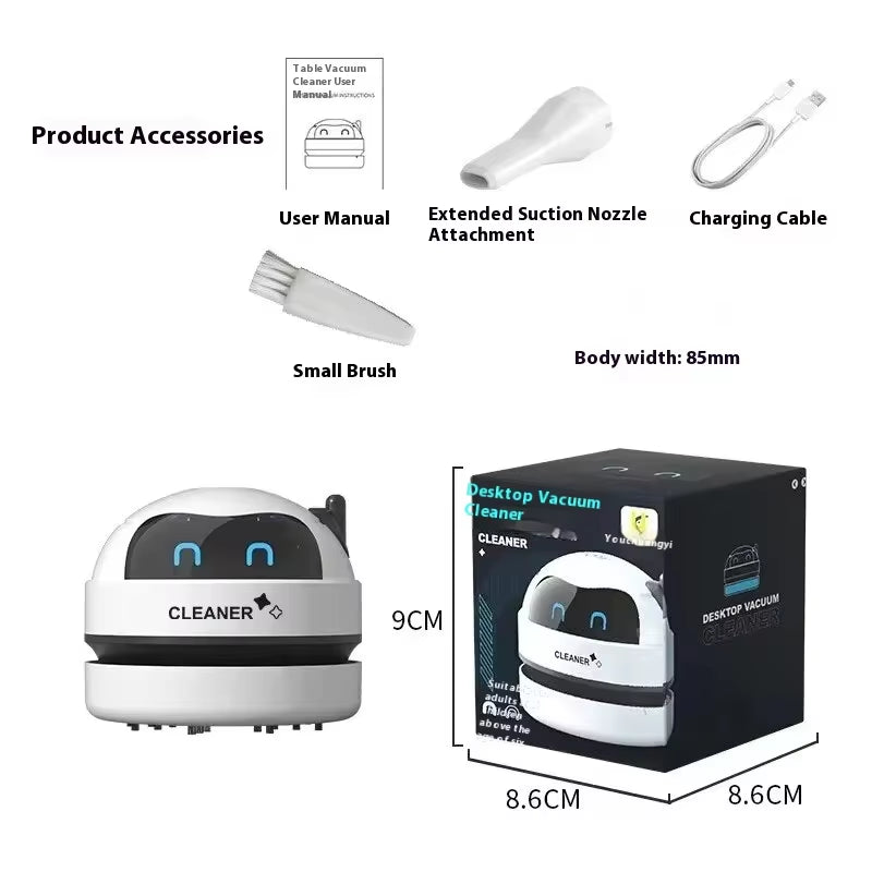 Vacuum Cleaner Desktop Mini Rechargeable Cleaner Rubber Shavings Keyboard Cleaner Portable Automatic Dust Extractor